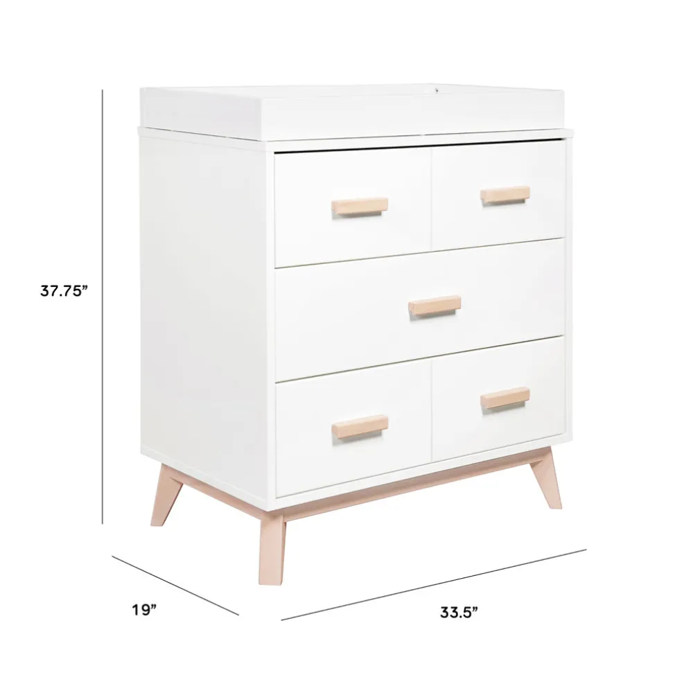 Scoot 3-Drawer Compact Changer Dresser with Removable Changing Tray (34")