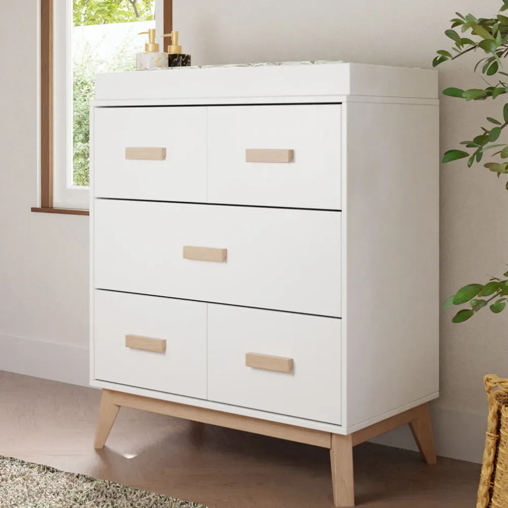 Scoot 3-Drawer Compact Changer Dresser with Removable Changing Tray (34")