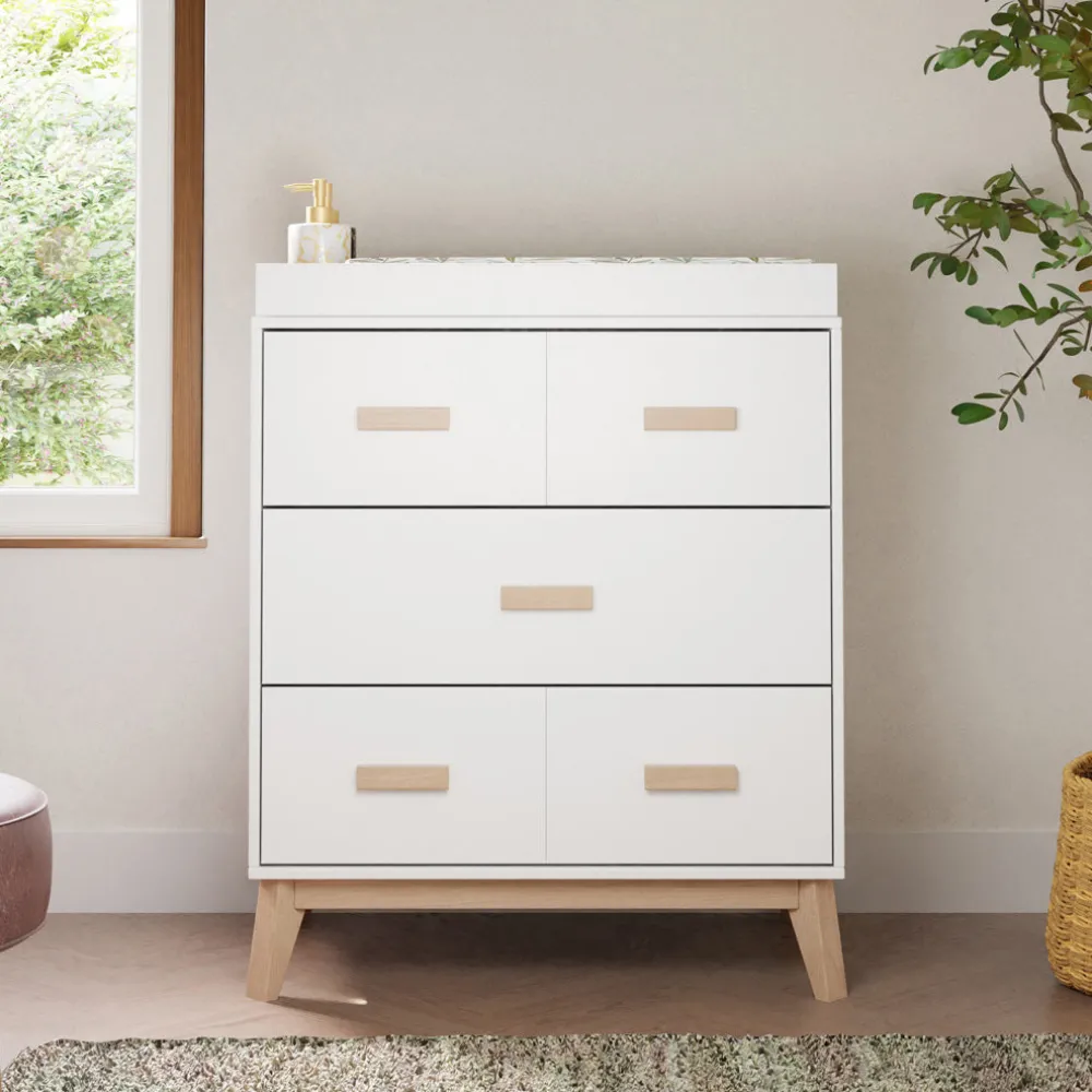 Scoot 3-Drawer Compact Changer Dresser with Removable Changing Tray (34")