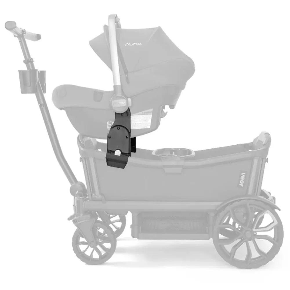 2-Seat Cruiser Infant Car Seat Adapter for Maxi-Cosi, Nuna, Cybrex, Britax, Uppababy, Chicco, Graco, Peg Perego
