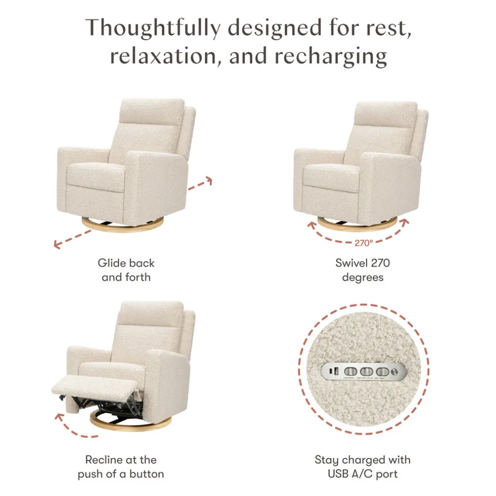 Sigi Pro Power Recliner & Swivel Glider with Power Adjustable Headrest & Lumbar Support
