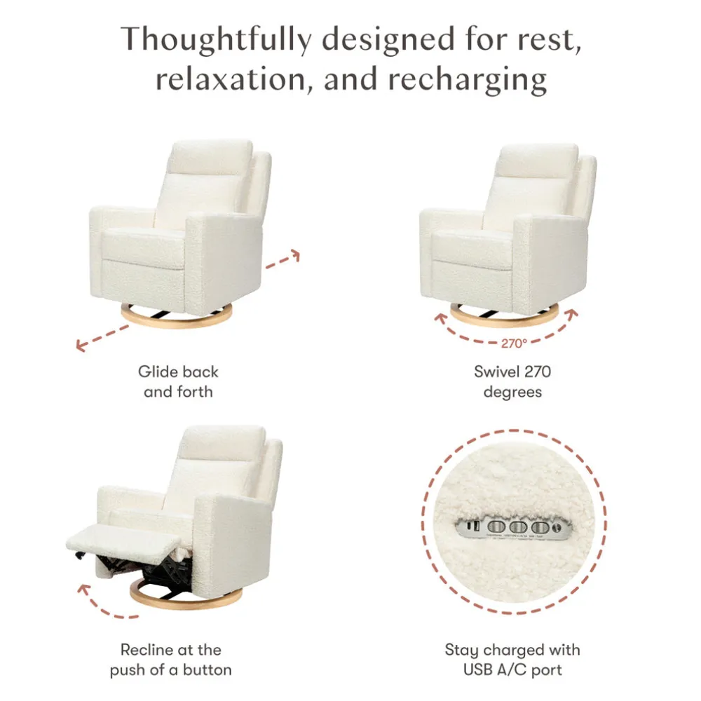 Sigi Pro Power Recliner & Swivel Glider with Power Adjustable Headrest & Lumbar Support