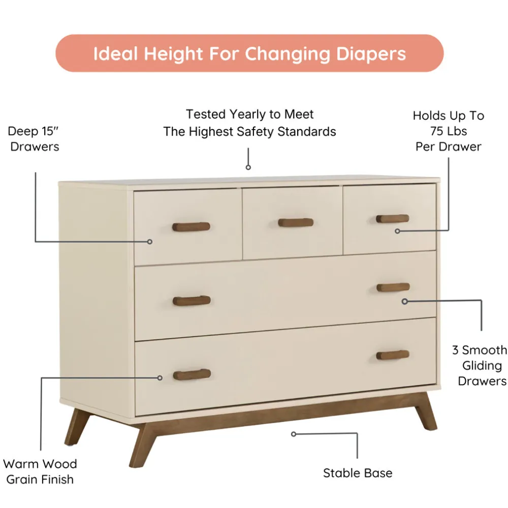 Soho 5-Drawer Dresser
