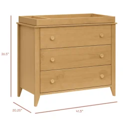 Sprout 3-Drawer Compact Changer Dresser with Removable Changing Tray (42