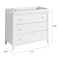 Sprout 3-Drawer Compact Changer Dresser with Removable Changing Tray (42