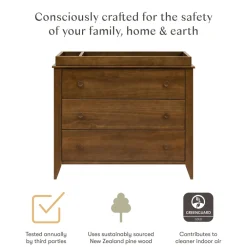 Sprout 3-Drawer Compact Changer Dresser with Removable Changing Tray (42