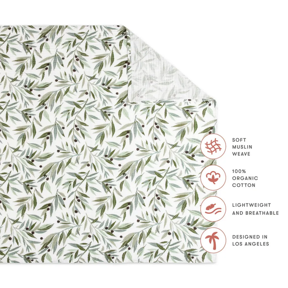 Swaddle In GOTS Certified Organic Muslin Cotton