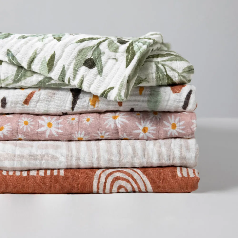 Swaddle In GOTS Certified Organic Muslin Cotton