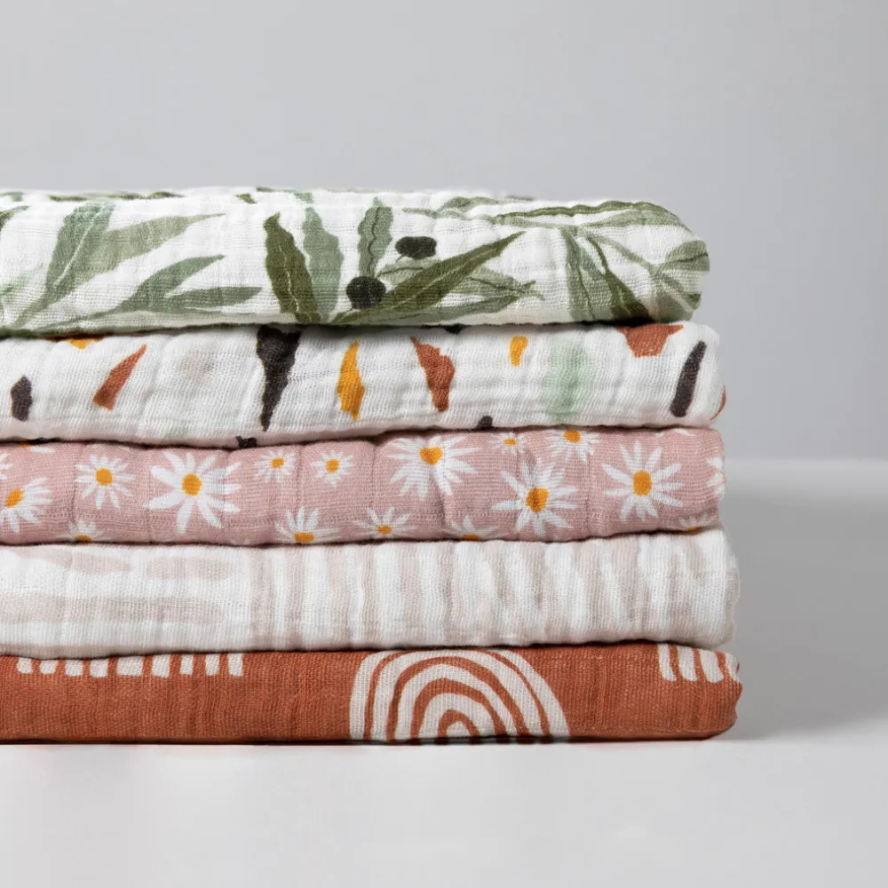Swaddle In GOTS Certified Organic Muslin Cotton
