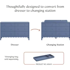 Swell 6-Drawer Assembled Dresser