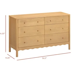 Swell 6-Drawer Assembled Dresser