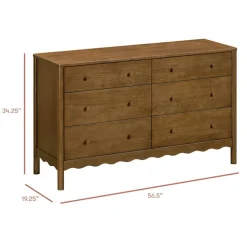 Swell 6-Drawer Assembled Dresser