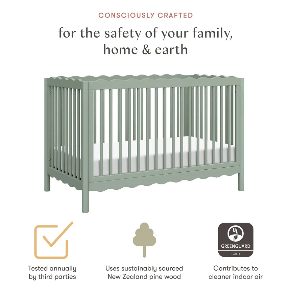 Swell 4-in-1 Convertible Crib with Toddler Bed Conversion Kit