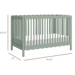 Swell 4-in-1 Convertible Crib with Toddler Bed Conversion Kit