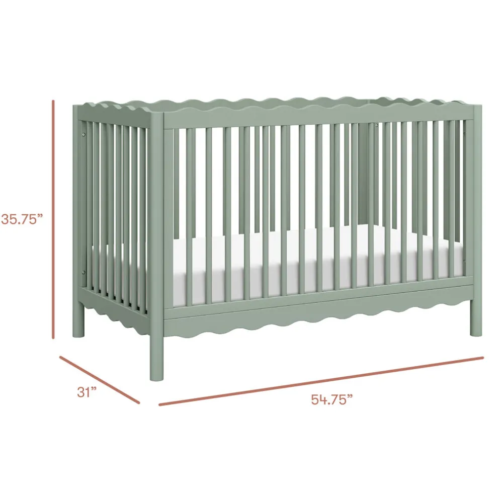 Swell 4-in-1 Convertible Crib with Toddler Bed Conversion Kit