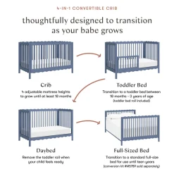Swell 4-in-1 Convertible Crib with Toddler Bed Conversion Kit