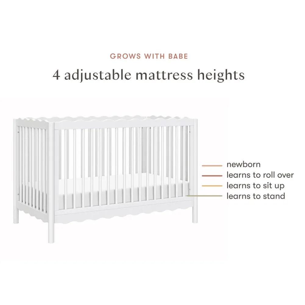 Swell 4-in-1 Convertible Crib with Toddler Bed Conversion Kit