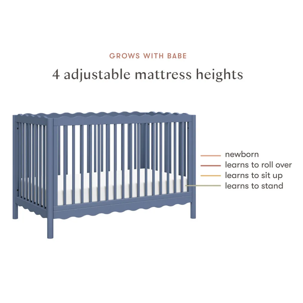 Swell 4-in-1 Convertible Crib with Toddler Bed Conversion Kit