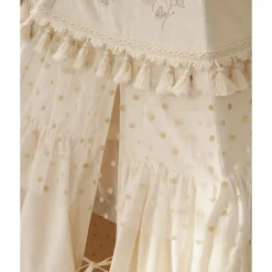Teepee Tent with Frills and Mat Set