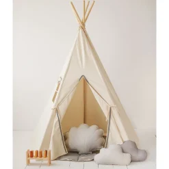 Teepee with Pompoms and Mat Set