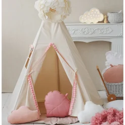 Teepee with Pompoms and Mat Set