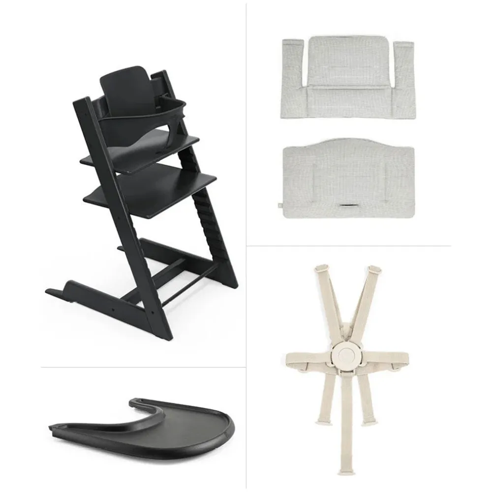 Tripp Trapp High Chair² + Cushion & Tray Bundle