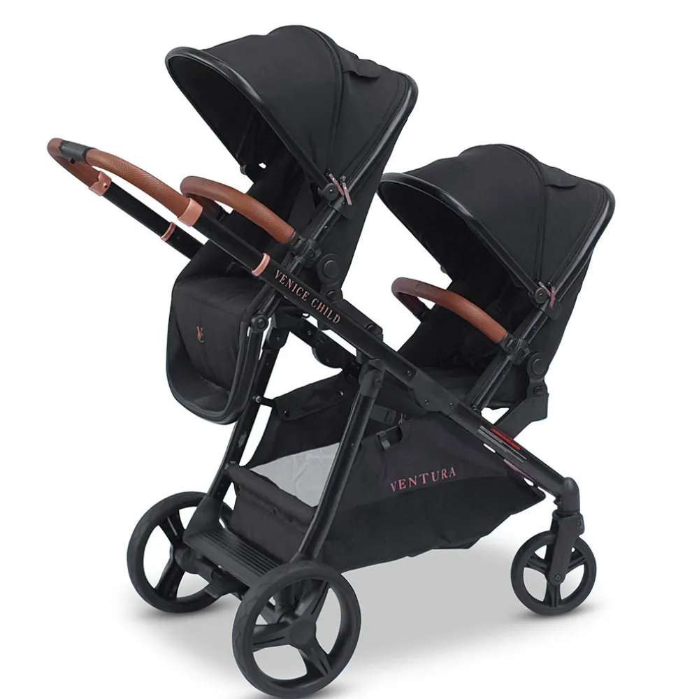 Ventura Single to Double Sit-and-Stand Stroller & 2nd Toddler Seat