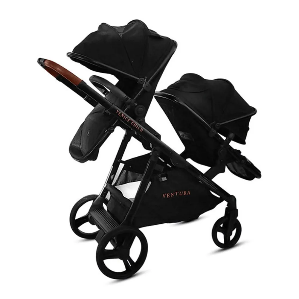Ventura Single to Double Sit-and-Stand Stroller & 2nd Toddler Seat