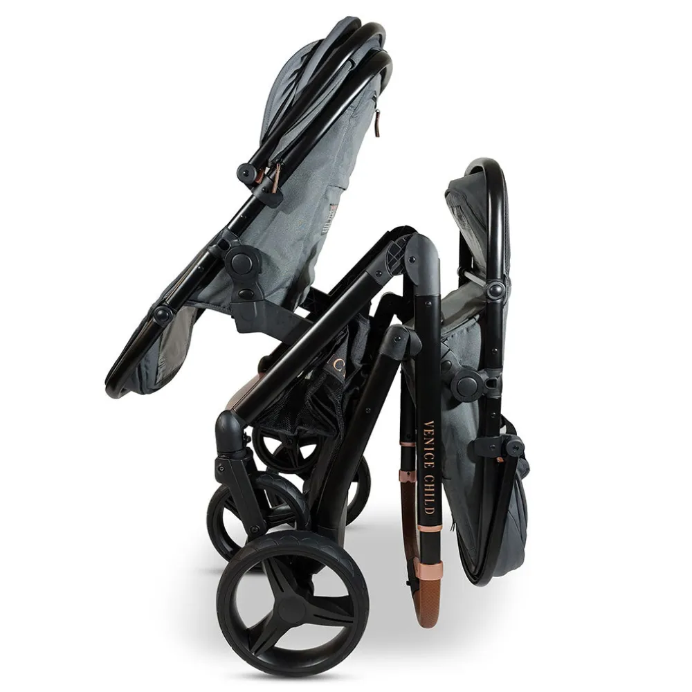 Ventura Single to Double Sit-and-Stand Stroller & 2nd Toddler Seat