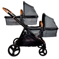 Ventura Single to Double Sit-and-Stand Stroller & Bassinet