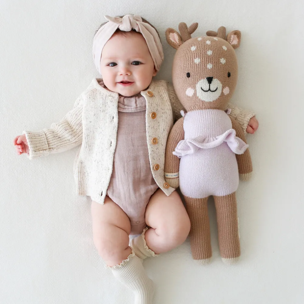 Violet The Fawn Hand-Knit Doll