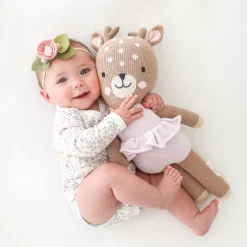 Violet The Fawn Hand-Knit Doll