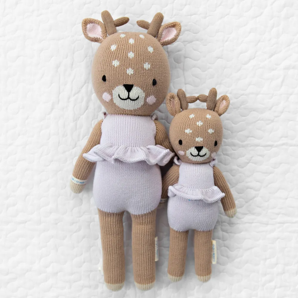 Violet The Fawn Hand-Knit Doll