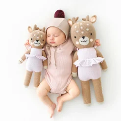 Violet The Fawn Hand-Knit Doll