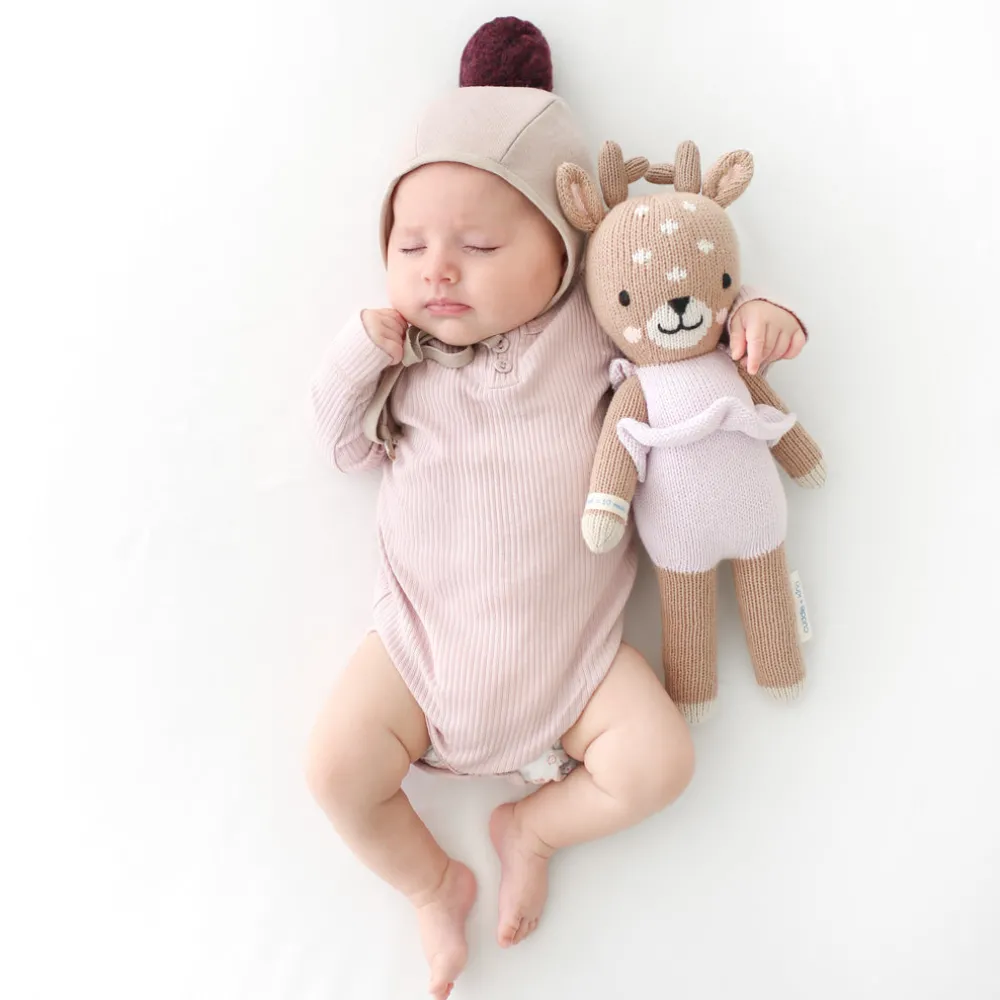 Violet The Fawn Hand-Knit Doll