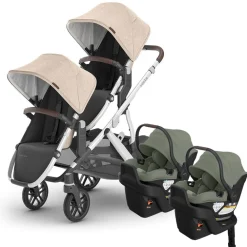 Vista V3 Twin Stroller + Aria V2 Travel System