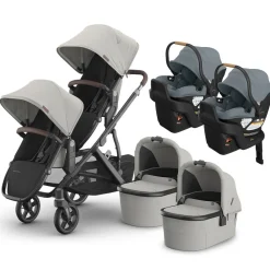 Vista V3 Twin Stroller + Aria V2 Travel System