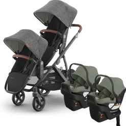 Vista V3 Twin Stroller + Aria V2 Travel System
