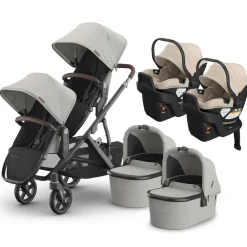 Vista V3 Twin Stroller + Aria V2 Travel System