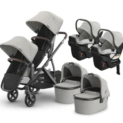 Vista V3 Twin Stroller + Aria V2 Travel System