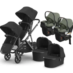 Vista V3 Twin Stroller + Aria V2 Travel System