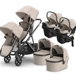 Vista V3 Twin Stroller + Aria V2 Travel System
