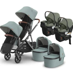 Vista V3 Twin Stroller + Aria V2 Travel System