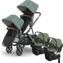 Vista V3 Twin Stroller + Aria V2 Travel System