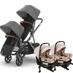 Vista V3 Twin Stroller + Nuna PIPA Series Travel System