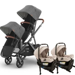 Vista V3 Twin Stroller + Nuna PIPA Series Travel System