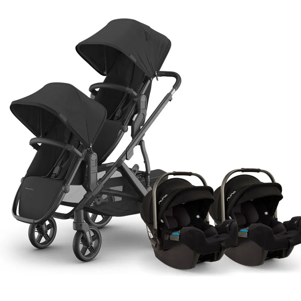 Vista V3 Twin Stroller + Nuna PIPA Series Travel System
