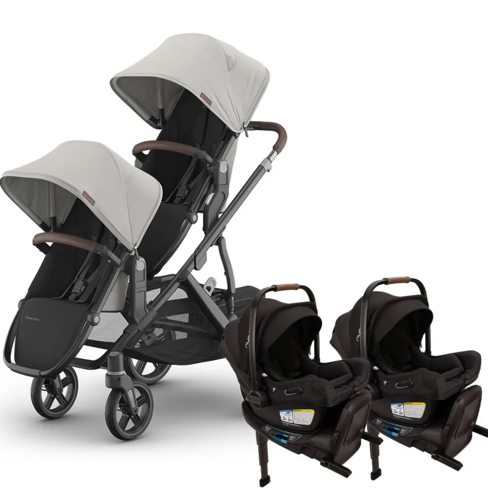 Vista V3 Twin Stroller + Nuna PIPA Series Travel System