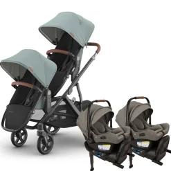 Vista V3 Twin Stroller + Nuna PIPA Series Travel System