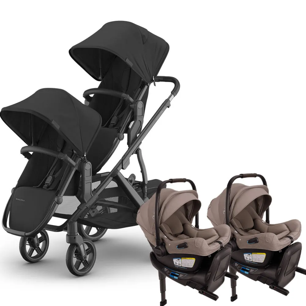 Vista V3 Twin Stroller + Nuna PIPA Series Travel System